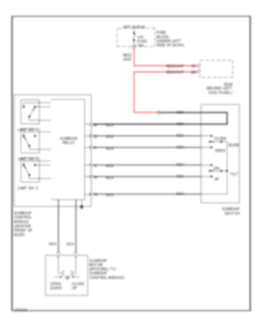 Power Top Sunroof Wiring Diagram for Mazda 6 Mazdaspeed 2007