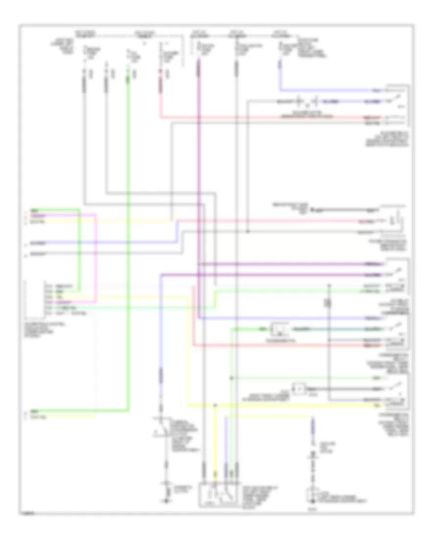 2.5L, Automatic AC Wiring Diagram (2 of 2) for Mazda Millenia S 2000