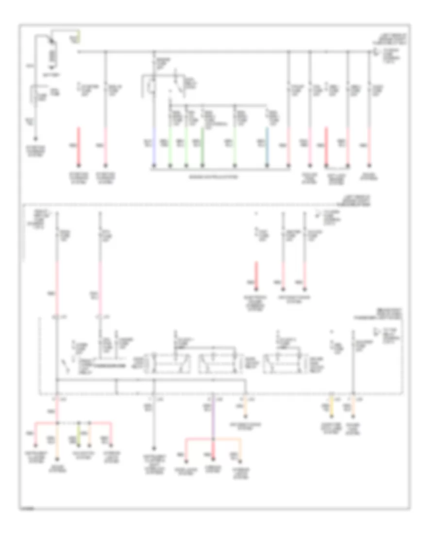 Power Distribution Wiring Diagram 1 of 3 for Mazda 3 i 2005