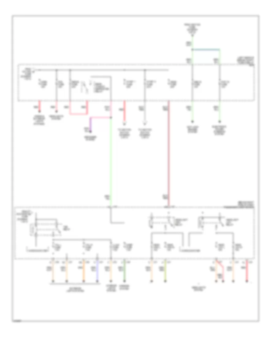 Power Distribution Wiring Diagram 2 of 3 for Mazda 3 i 2005