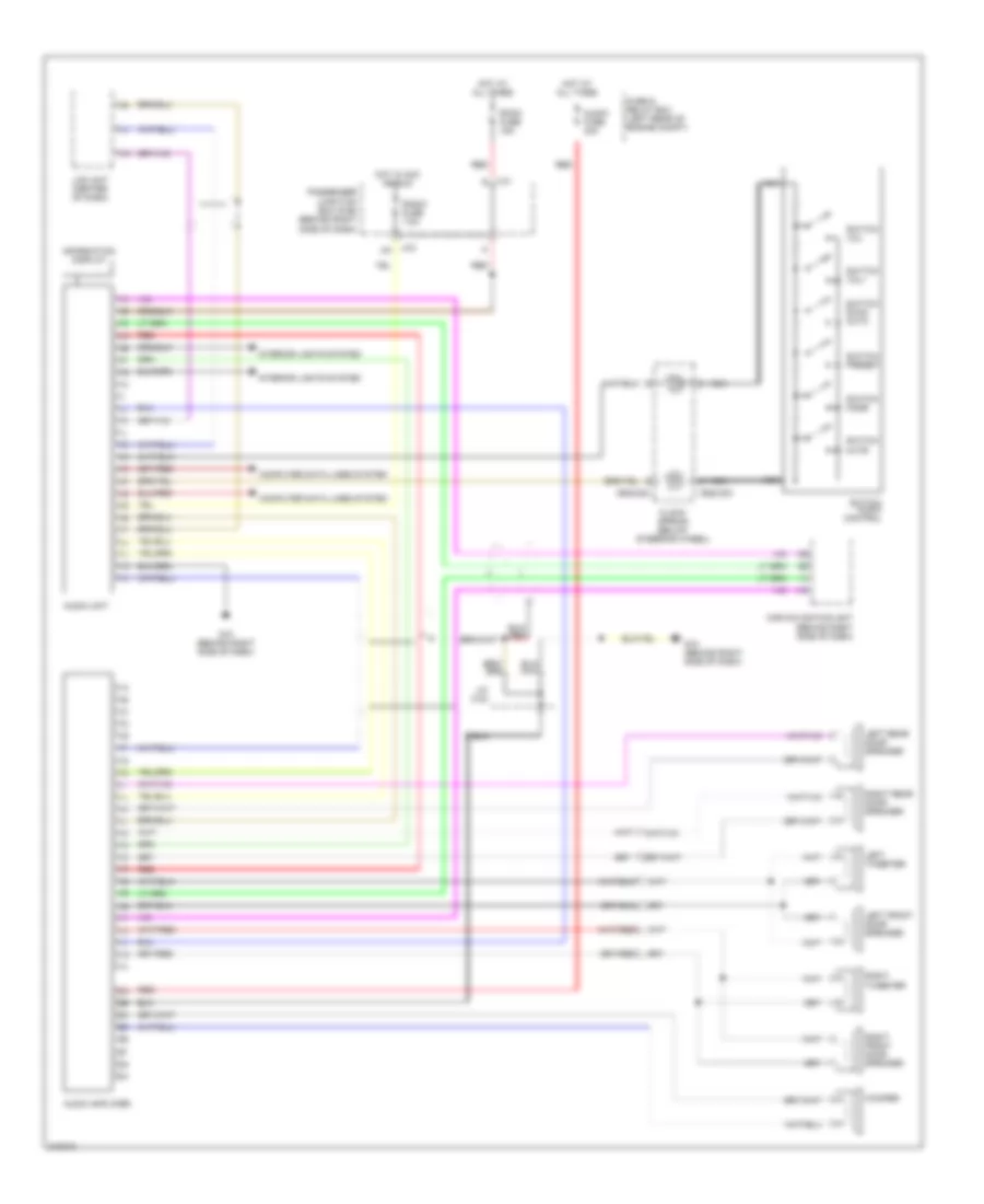 Radio Wiring Diagram with Bose with Navigation for Mazda 3 i 2005