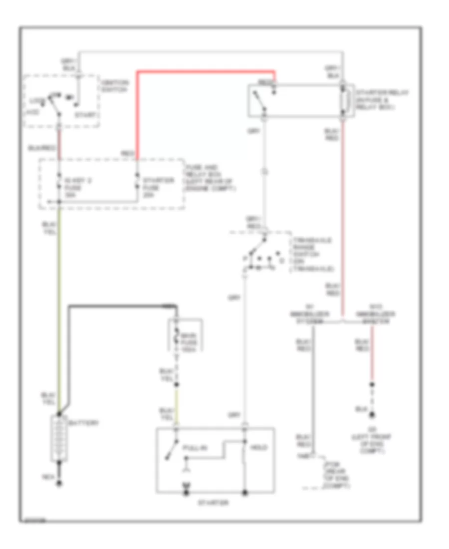 Starting Wiring Diagram A T for Mazda 3 i 2005