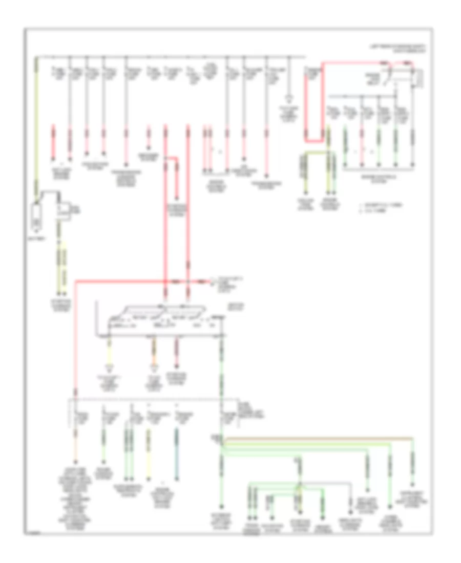 Power Distribution Wiring Diagram 1 of 2 for Mazda CX 7 i SV 2010