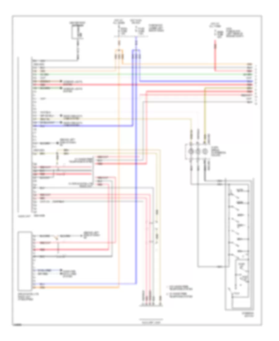 Radio Wiring Diagram, with Bose without Navigation (1 of 2) for Mazda CX-7 i SV 2010