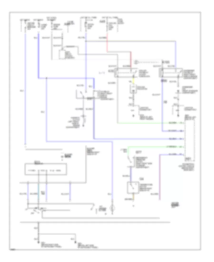 Электросхема кондиционера A/C для Mazda MX-5 Miata 1997
