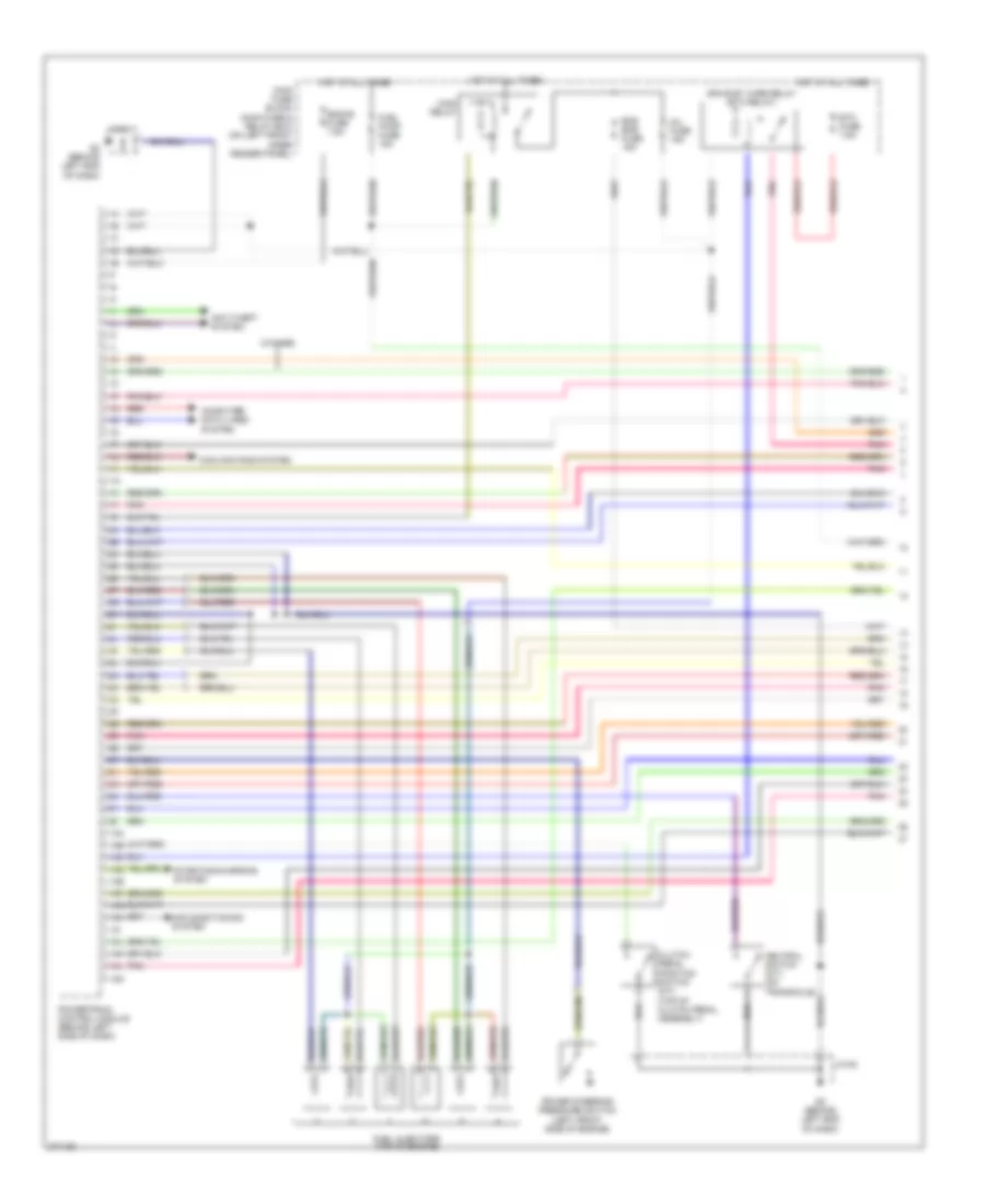 3.0L, Engine Performance Wiring Diagram (1 of 4) for Mazda 6 s 2007