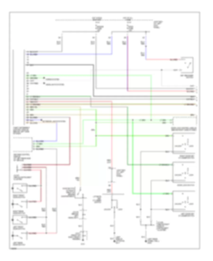 Anti theft Wiring Diagram 1 of 2 for Mazda MPV DX 2000