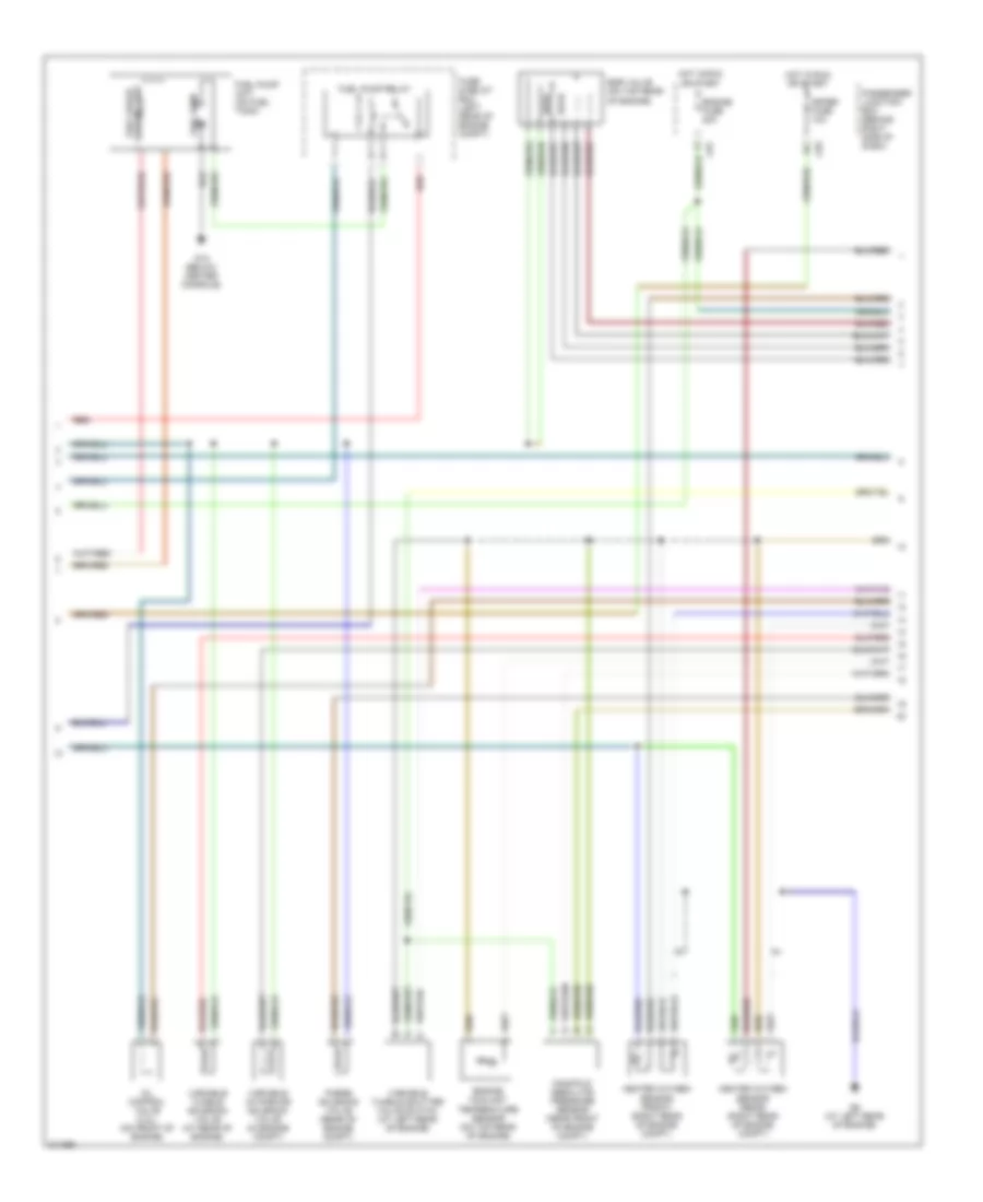 2.0L, Engine Performance Wiring Diagram, Except California (3 of 4) for Mazda 3 s 2005
