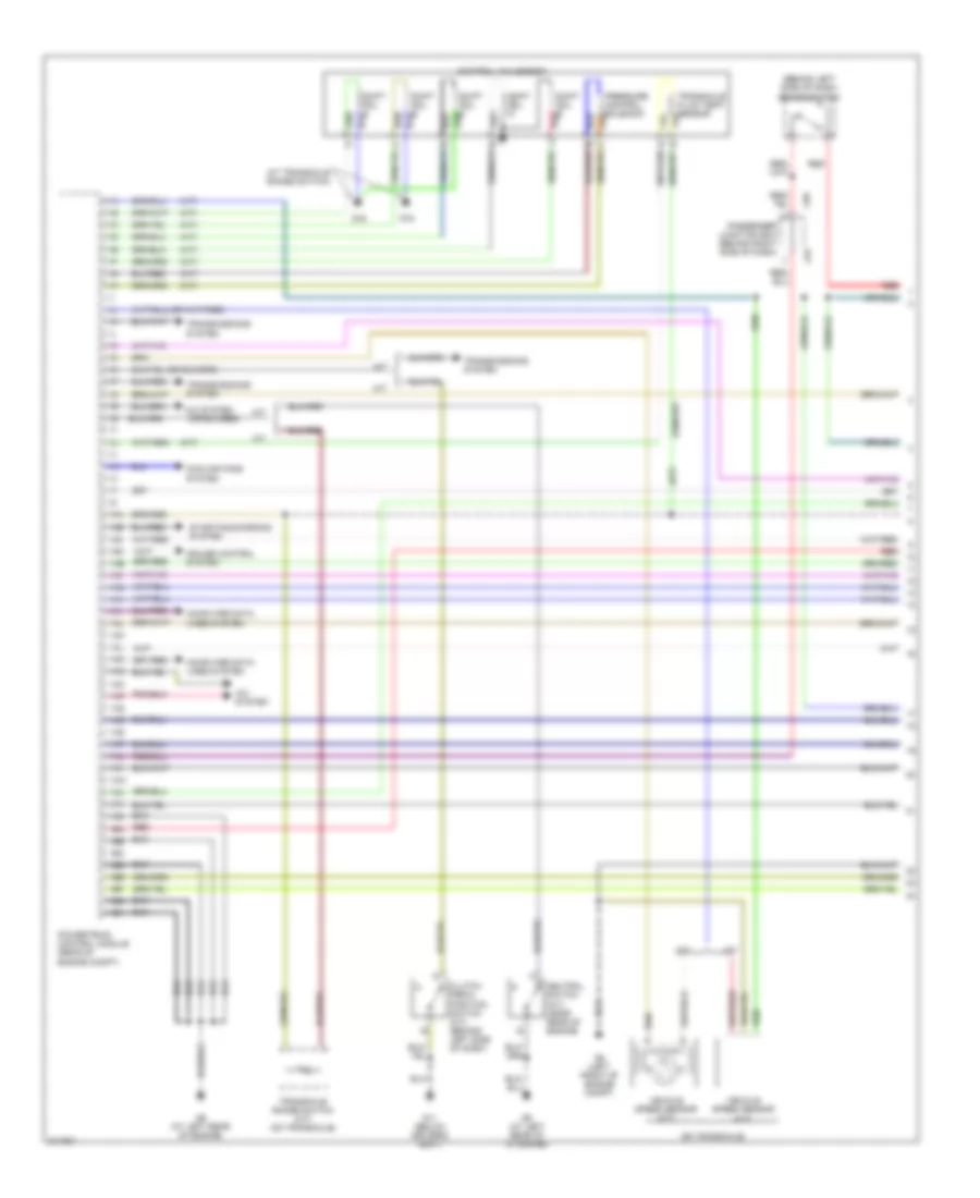 2.3L, Engine Performance Wiring Diagram, California (1 of 4) for Mazda 3 s 2005