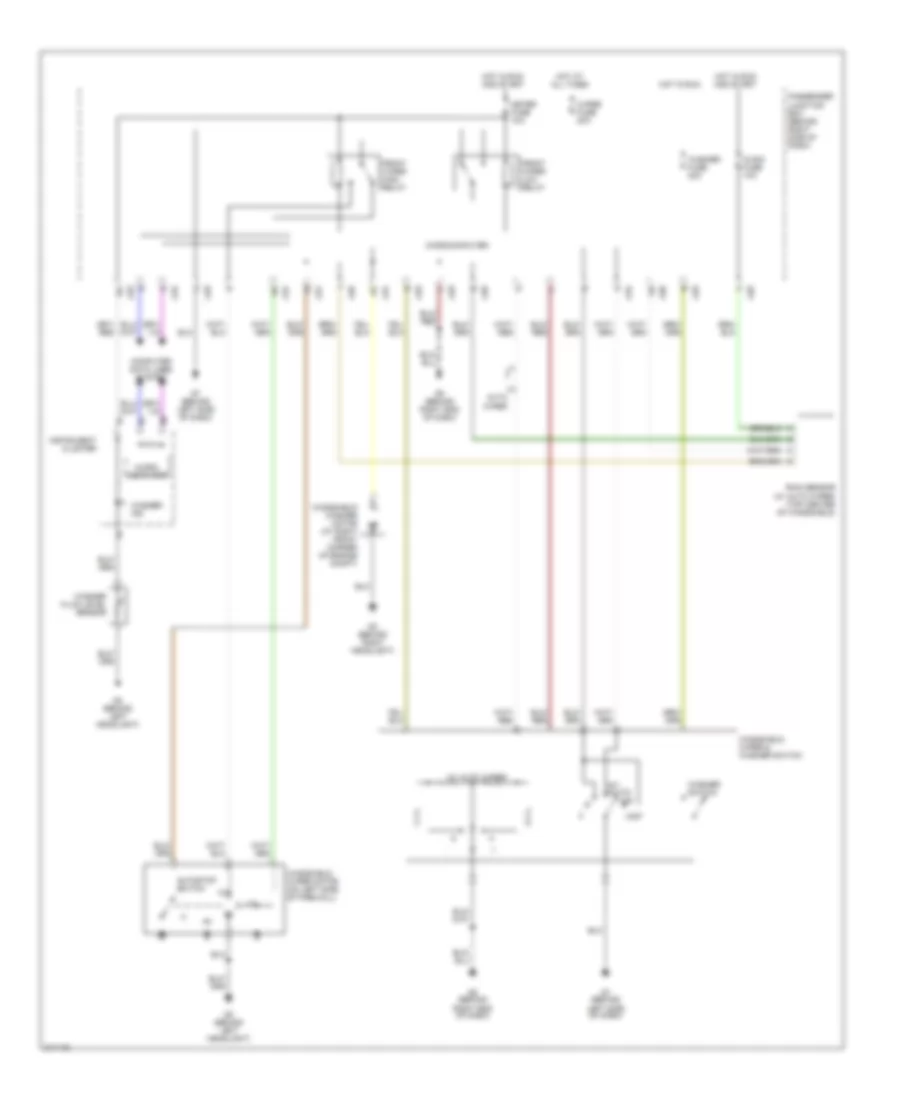 Электросхема передних стеклоочистителей дворников и омывателя лобового стекла для Mazda 3 s 2005