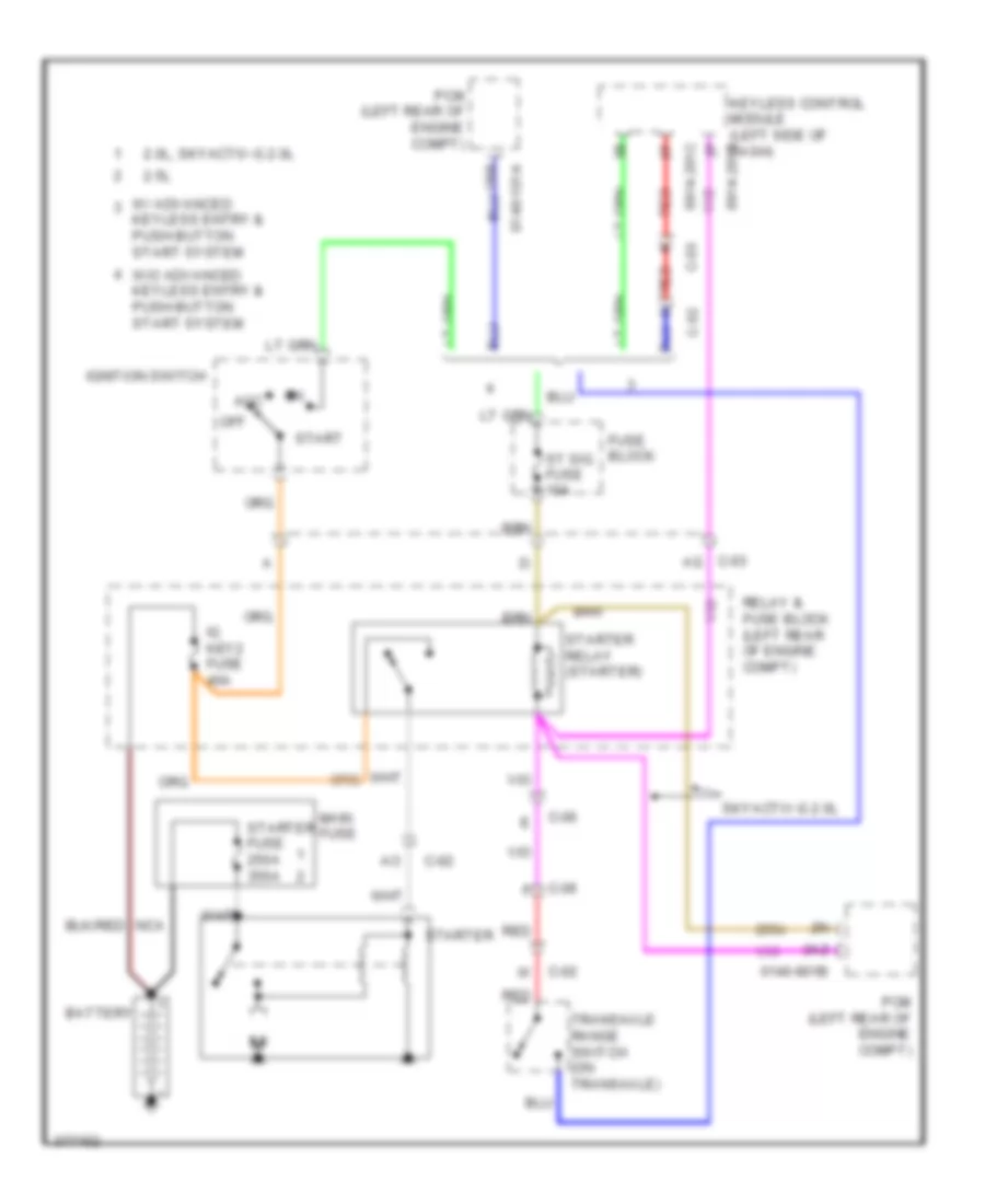 Starting Wiring Diagram A T for Mazda 3 s Grand Touring 2012