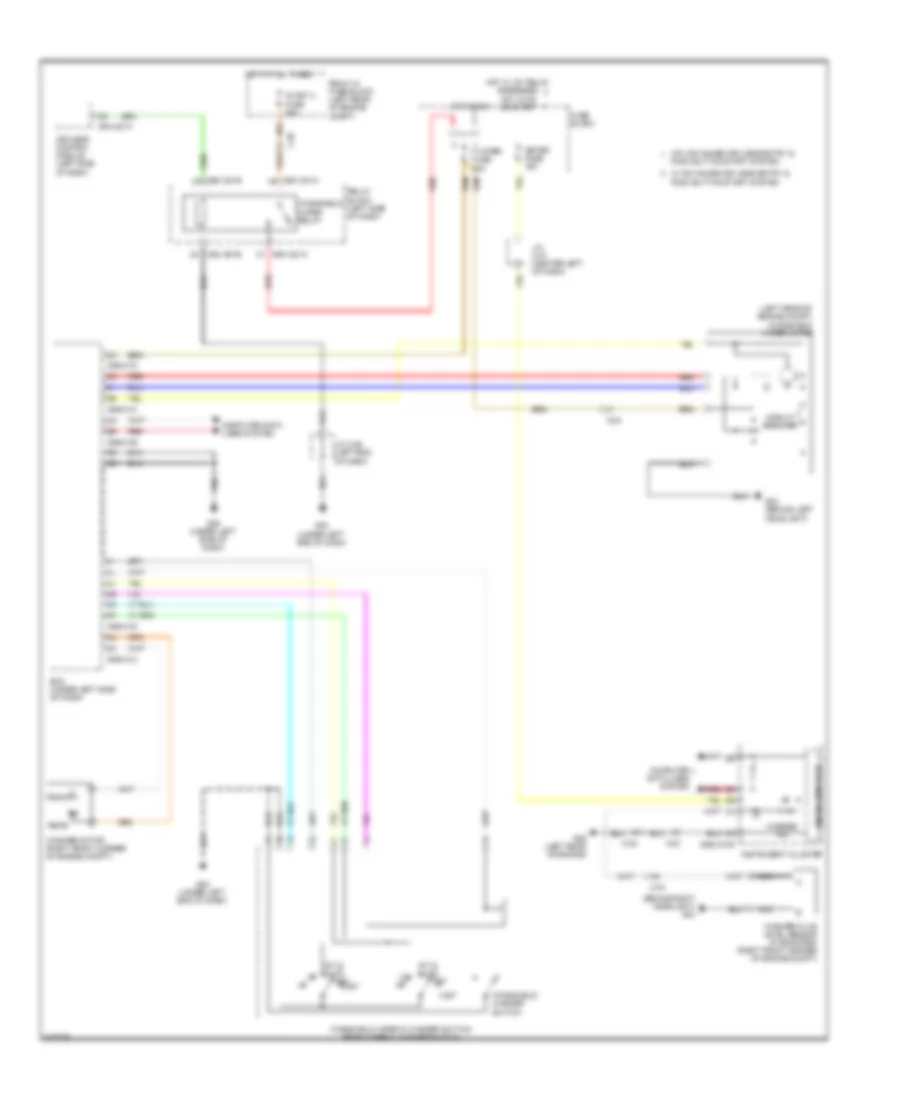 Front WiperWasher Wiring Diagram, without Auto Wiper System for Mazda 3 s Grand Touring 2012