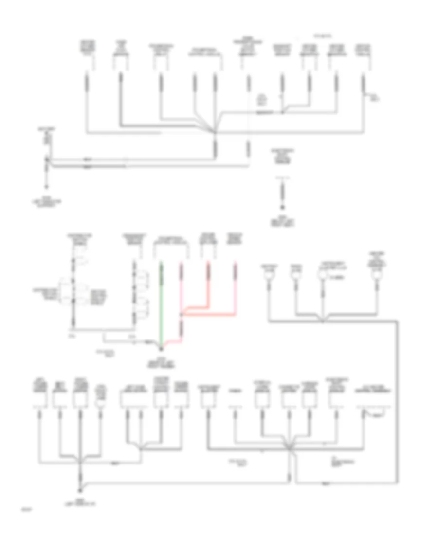 Ground Distribution Wiring Diagram 1 of 2 for Mazda BLE 1994 4000