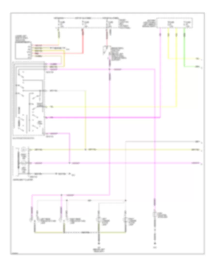 Exterior Lamps Wiring Diagram 1 of 2 for Mazda B2007 2300