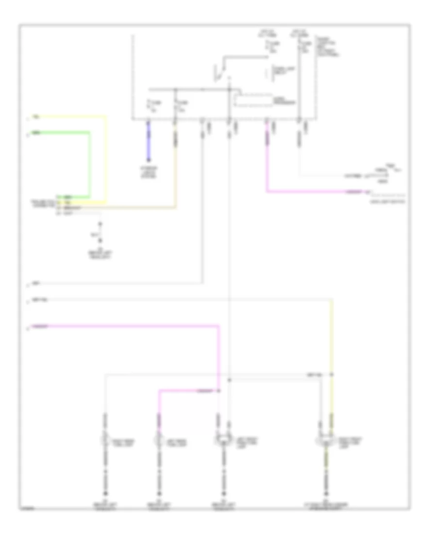 Exterior Lamps Wiring Diagram 2 of 2 for Mazda B2007 2300