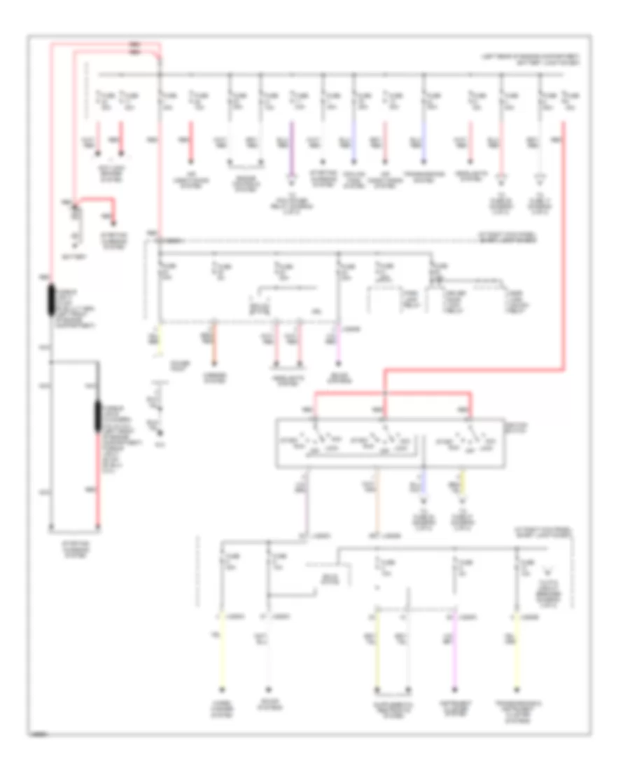 Power Distribution Wiring Diagram 1 of 2 for Mazda B2007 2300