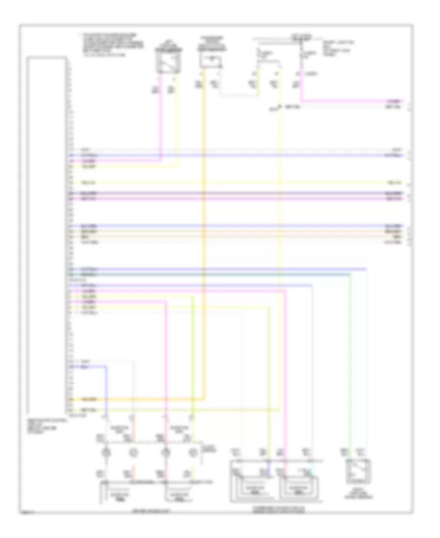 Supplemental Restraints Wiring Diagram 1 of 2 for Mazda B2007 2300