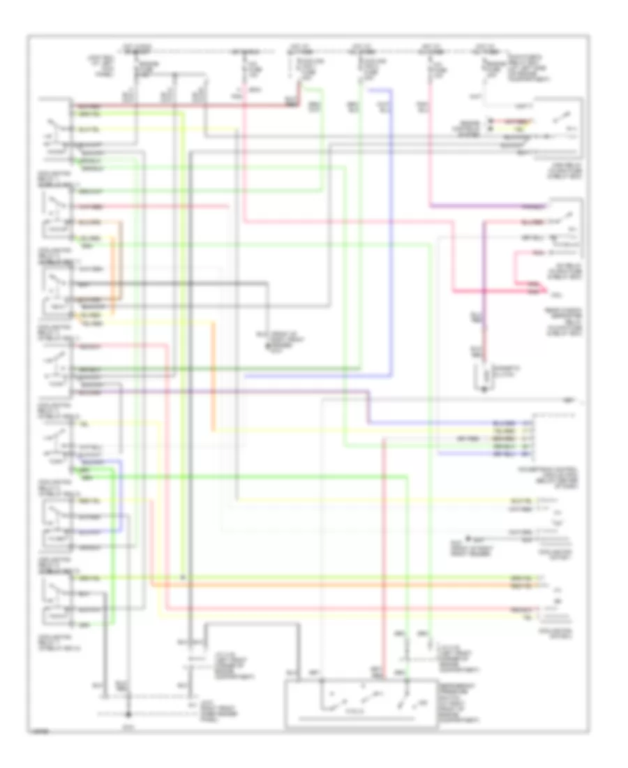 Manual AC Wiring Diagram (1 of 2) for Mazda MPV ES 2000