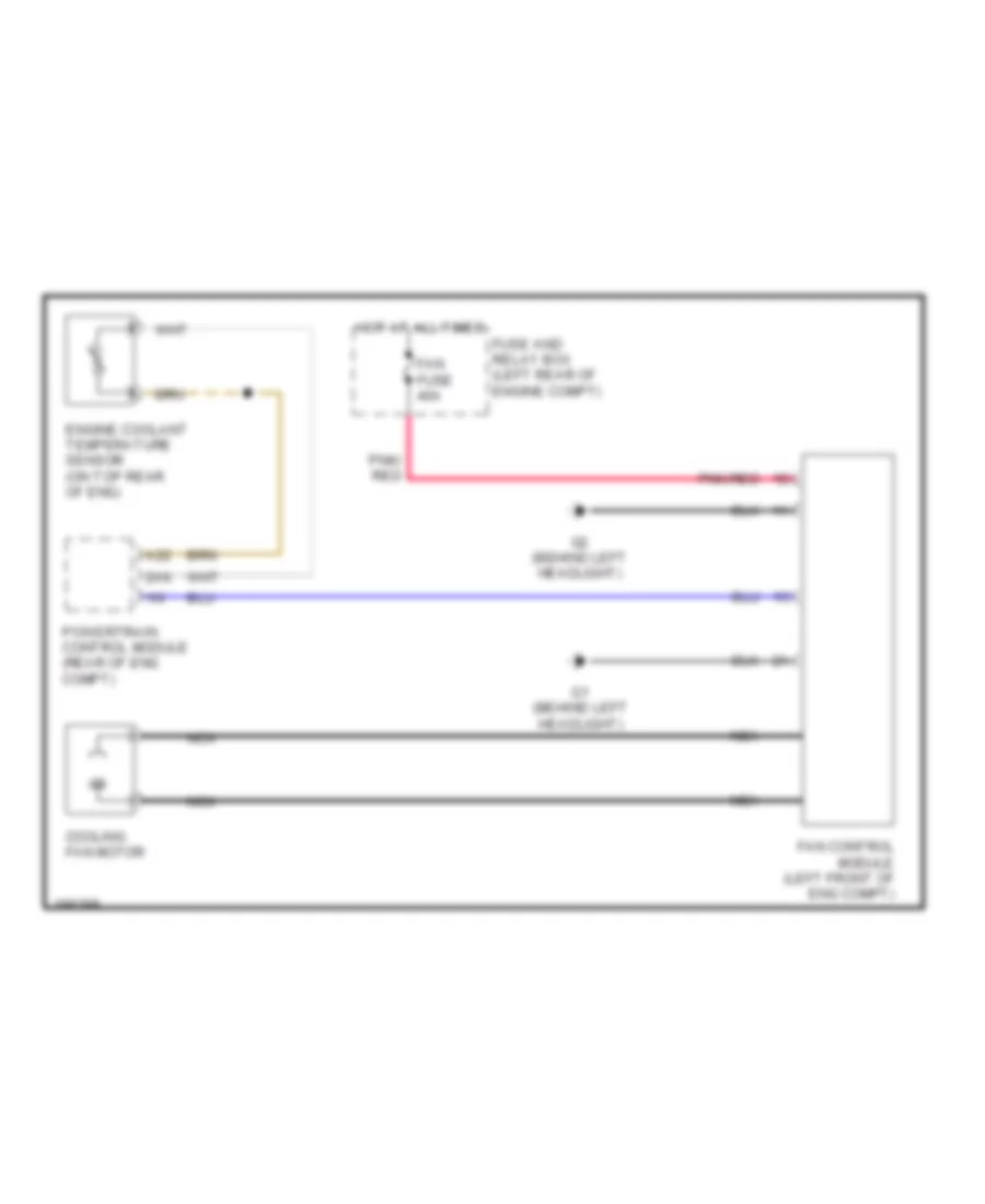 Cooling Fan Wiring Diagram for Mazda 3 SP23 2005