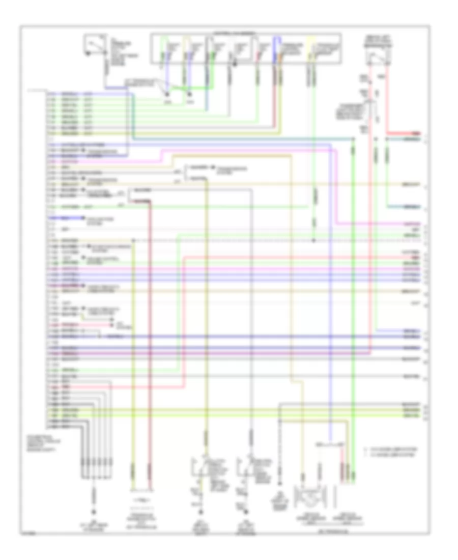 2.0L, Engine Performance Wiring Diagram, Except California (1 of 4) for Mazda 3 SP23 2005