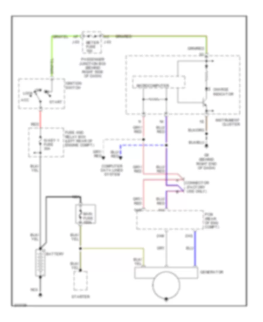Charging Wiring Diagram for Mazda 3 SP23 2005