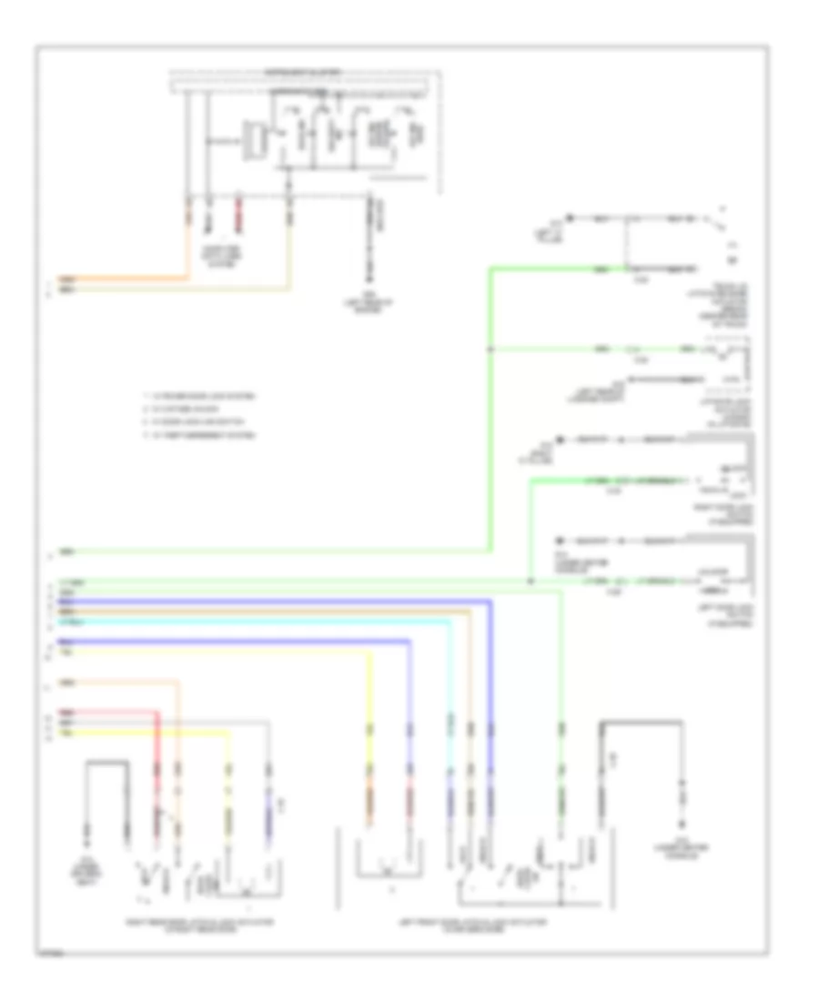 Forced Entry Wiring Diagram, without Advanced Keyless Entry  Start System (2 of 2) for Mazda 3 s Sport 2012