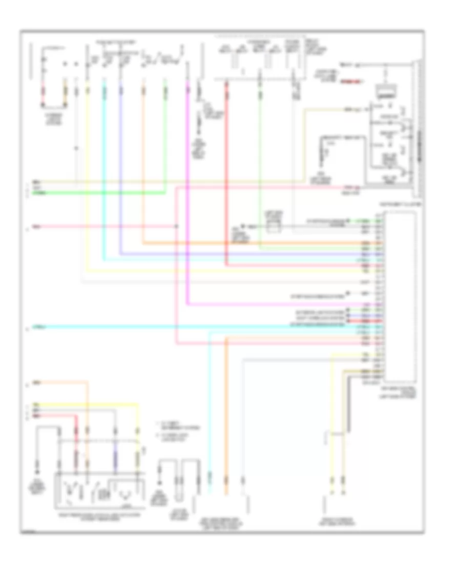 Power Door Locks Wiring Diagram, with Advanced Keyless Entry  Start System (3 of 3) for Mazda 3 s Sport 2012