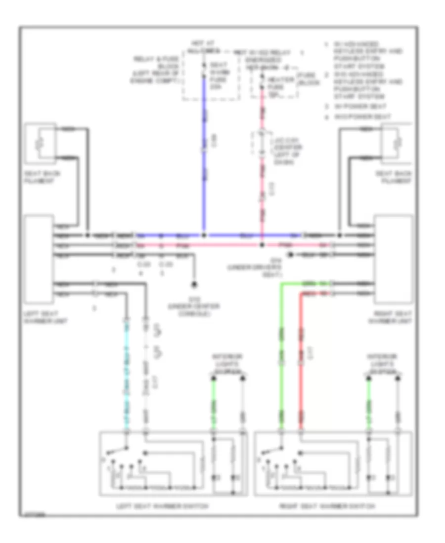 Heated Seats Wiring Diagram for Mazda 3 s Sport 2012