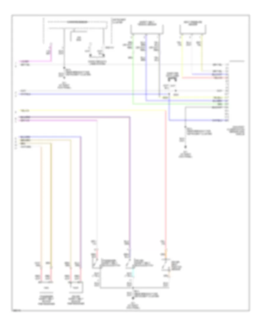 Supplemental Restraints Wiring Diagram 2 of 2 for Mazda B2007 3000