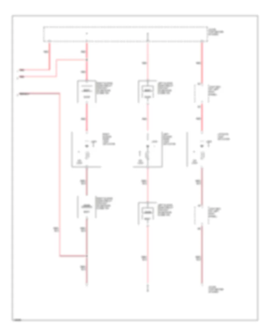 Power Door Lock Wiring Diagram 2 of 2 for Mazda MPV LX 2000
