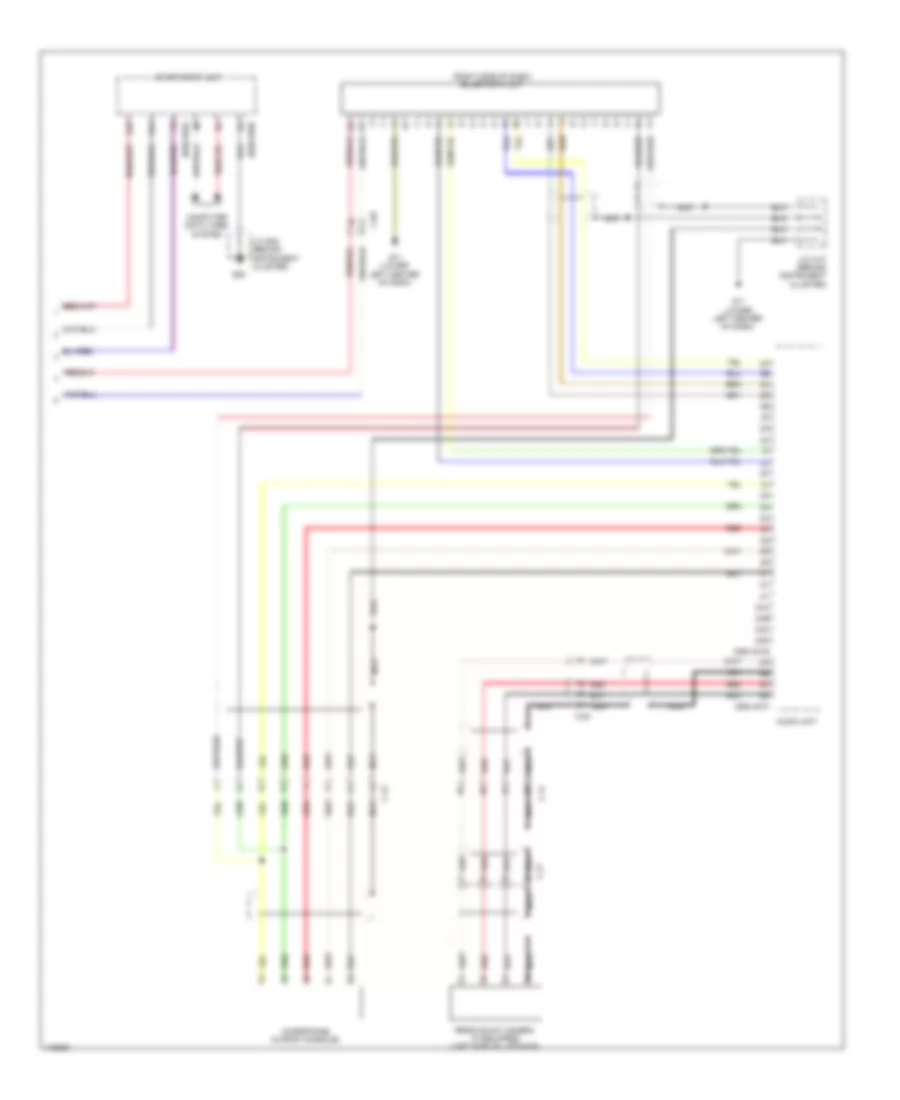 Radio Wiring Diagram, without Bose with Navigation (3 of 3) for Mazda CX-5 Grand Touring 2013