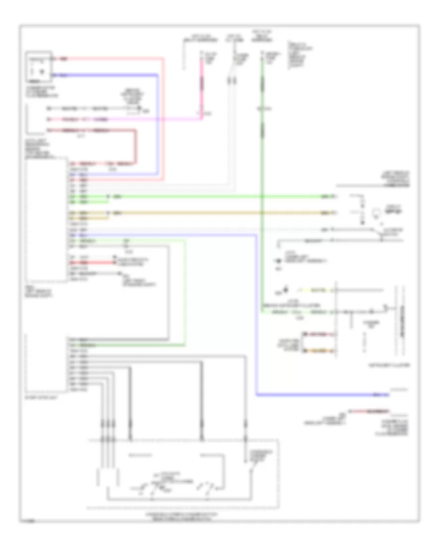 Электросхема передних стеклоочистителей дворников и омывателя лобового стекла для Mazda CX-5 Grand Touring 2013
