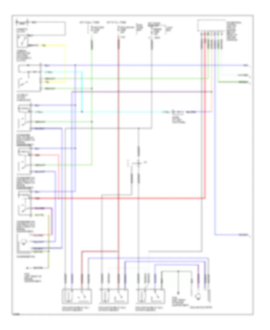 2 5L A C Wiring Diagram 1 of 2 for Mazda MX 6 1997