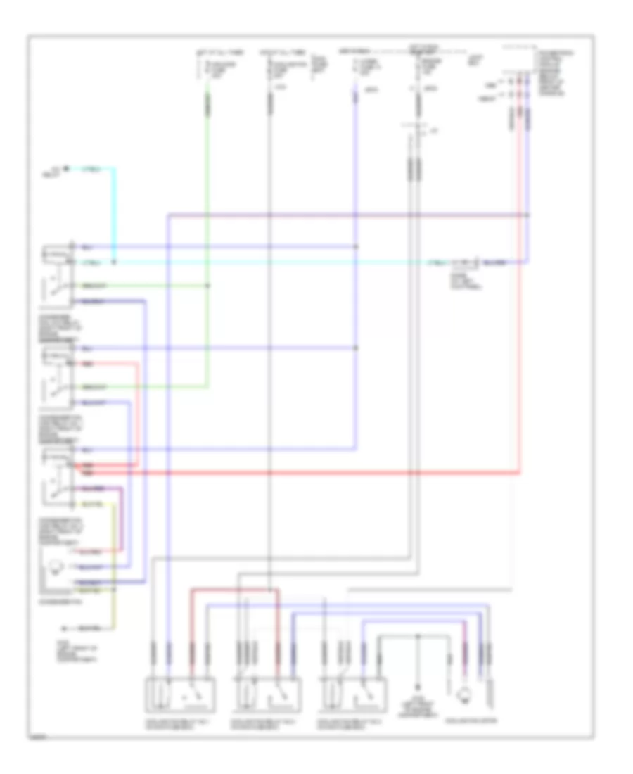 2.5L, Cooling Fan Wiring Diagram for Mazda MX-6 1997