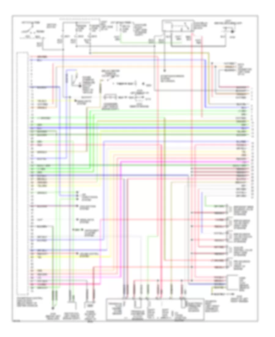 2 0L Engine Performance Wiring Diagrams A T 1 of 2 for Mazda MX 6 1997