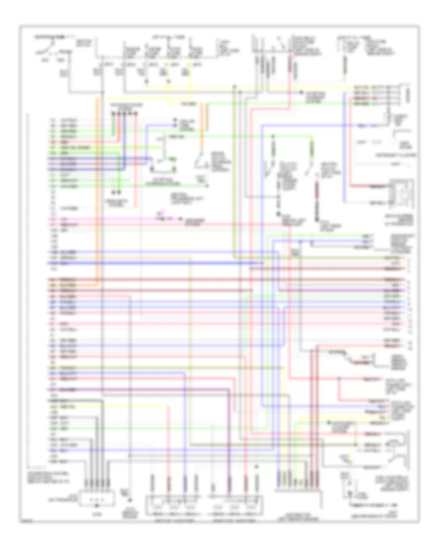 2.5L, Engine Performance Wiring Diagrams (1 of 2) for Mazda MX-6 1997