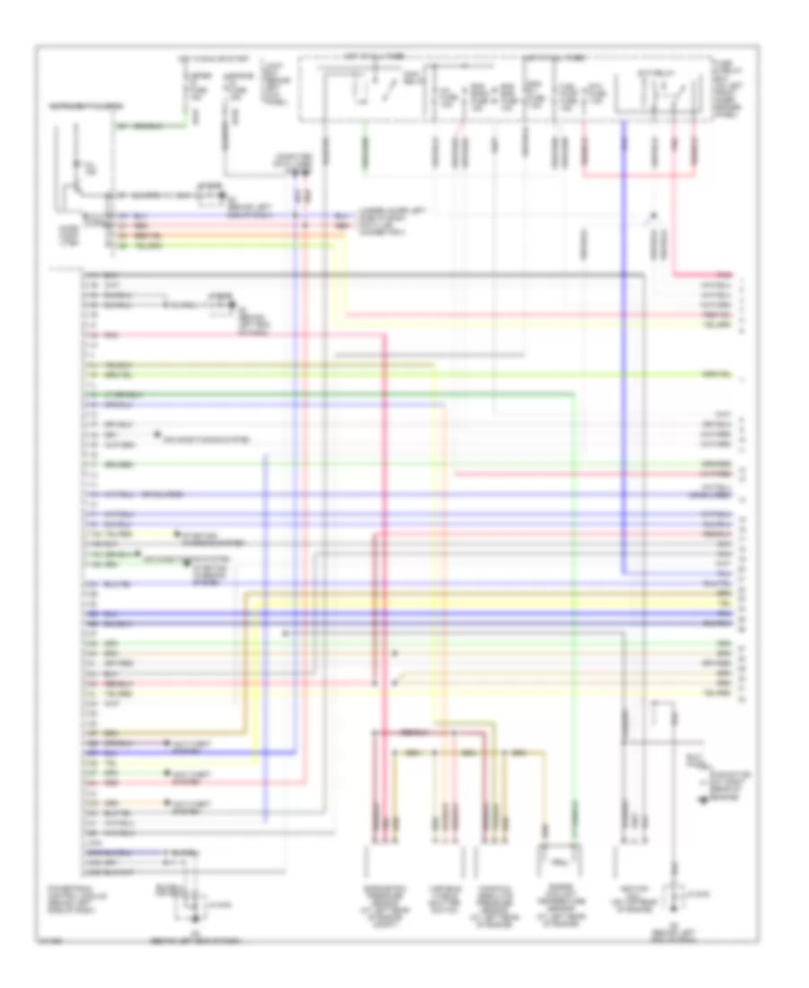 2.3L, Engine Performance Wiring Diagram, Except California (1 of 4) for Mazda 6 i 2005