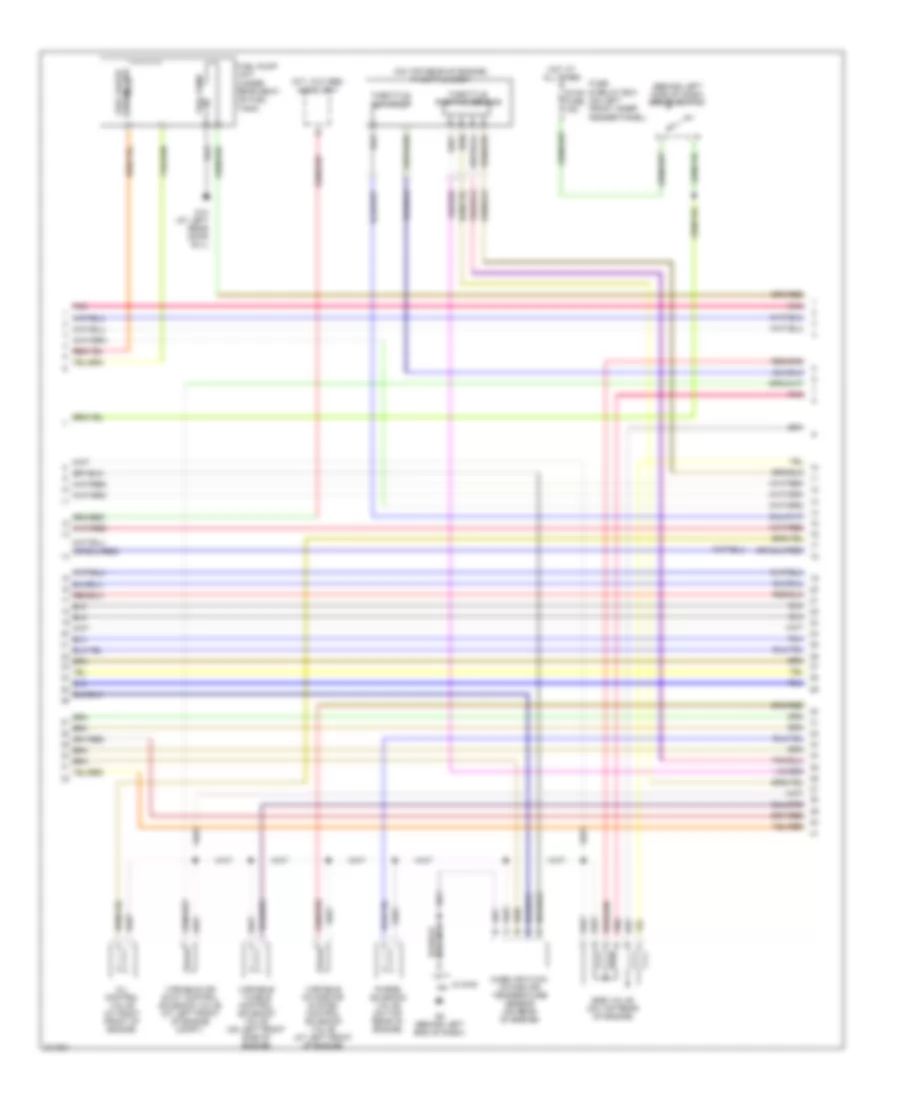 2.3L, Engine Performance Wiring Diagram, Except California (2 of 4) for Mazda 6 i 2005