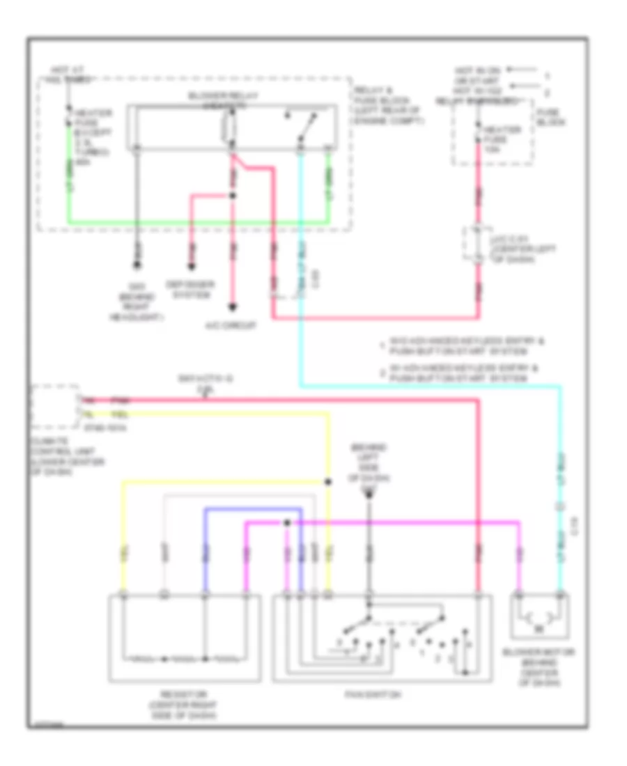 Heater Wiring Diagram for Mazda 3 s Touring 2012