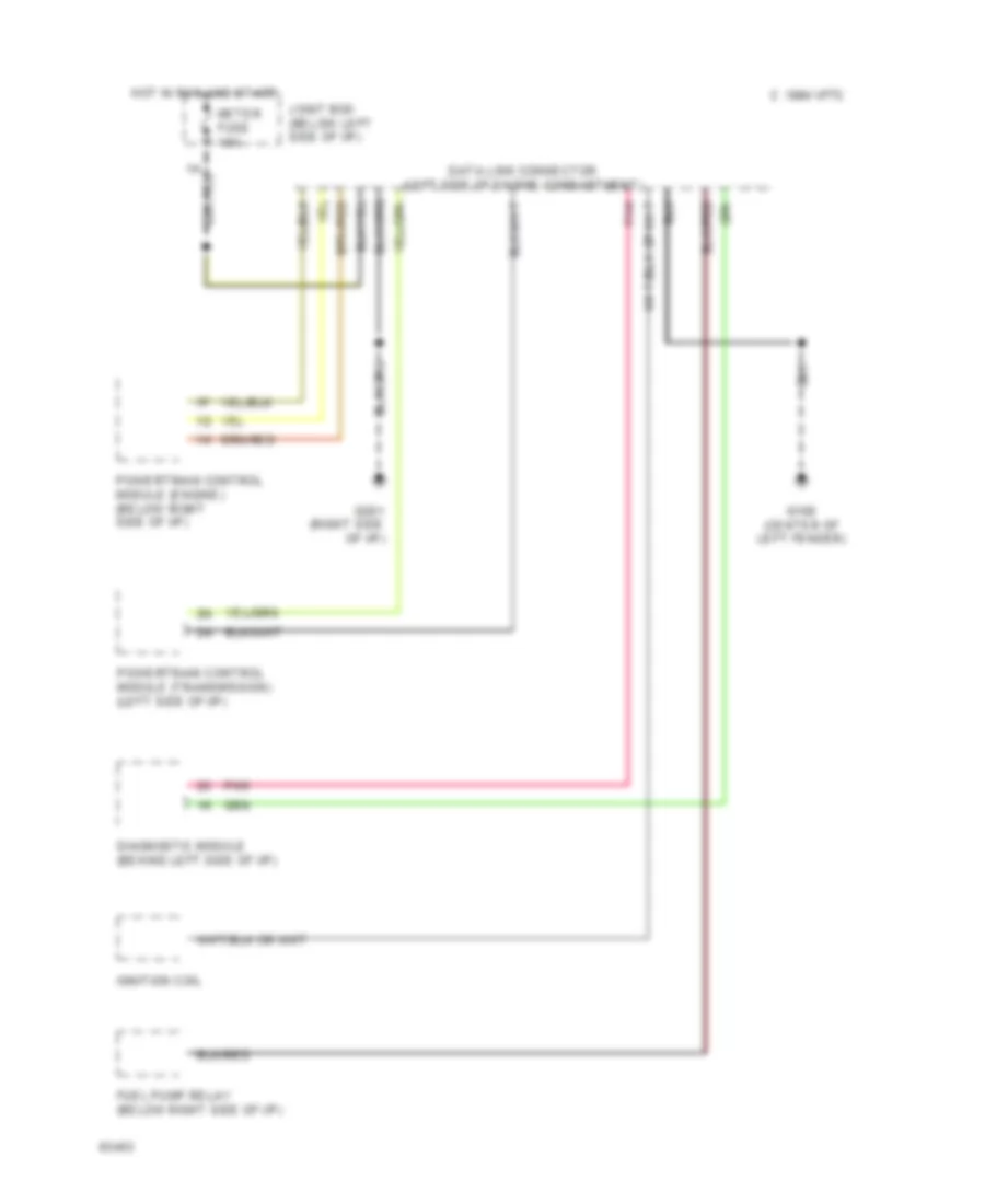 Data Link Connector Wiring Diagram for Mazda MPV 1994