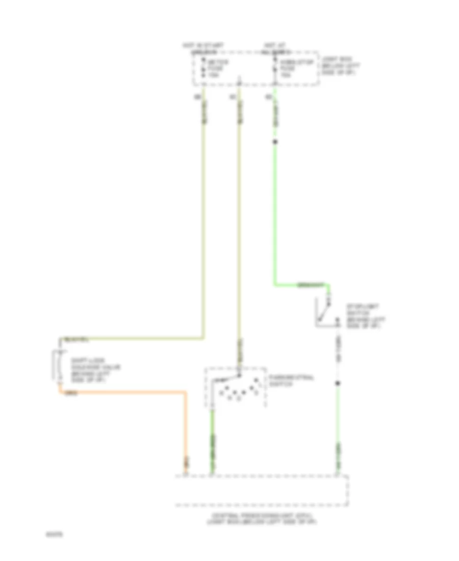 Shift Interlock Wiring Diagram for Mazda MPV 1994