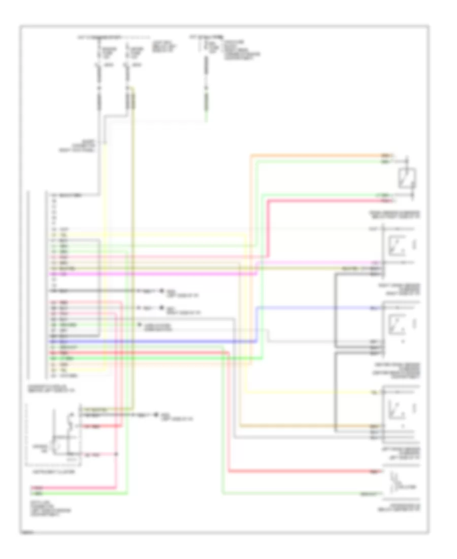 Supplemental Restraint Wiring Diagram for Mazda MPV 1994