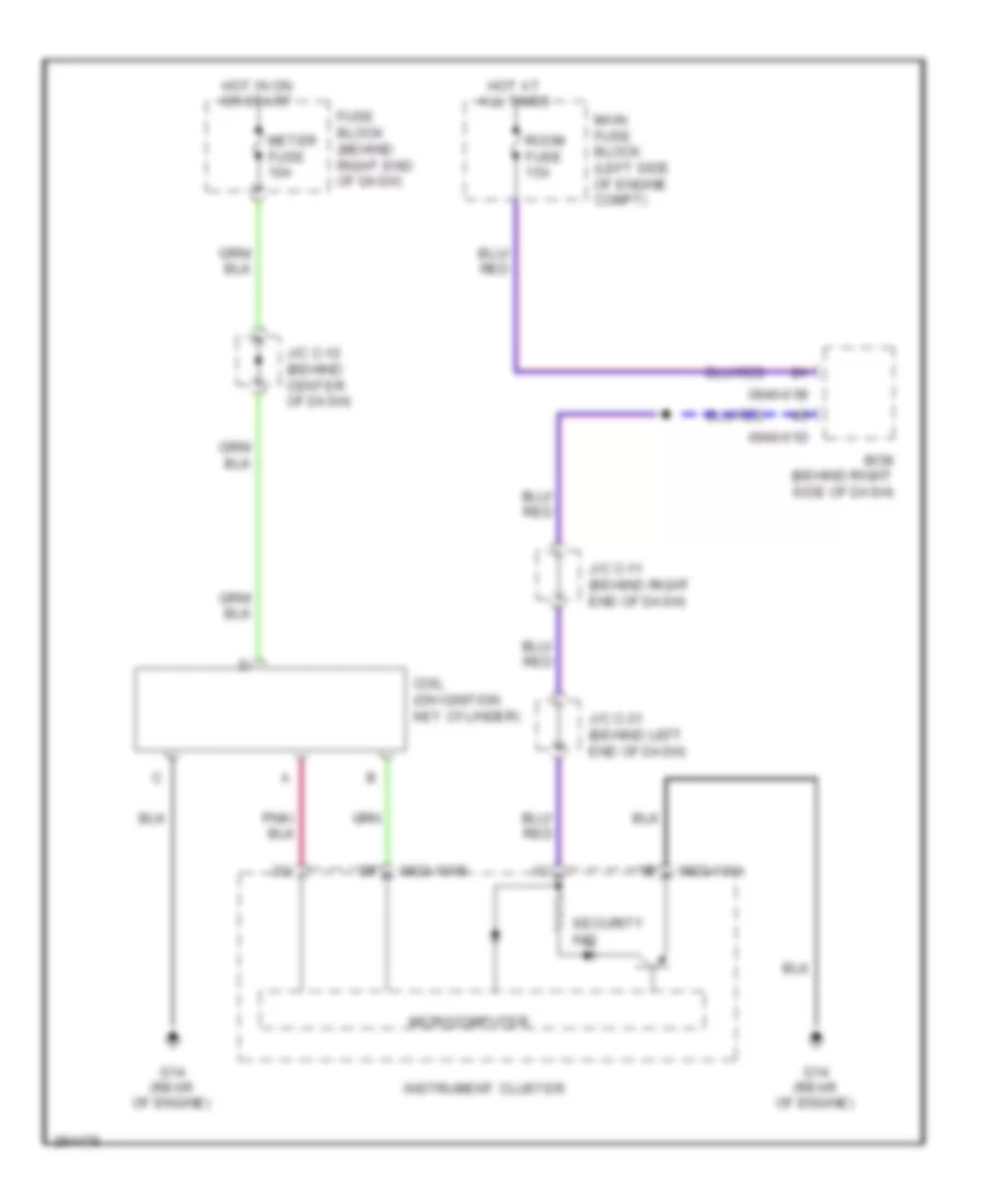 Immobilizer Wiring Diagram for Mazda 5 Grand Touring 2009