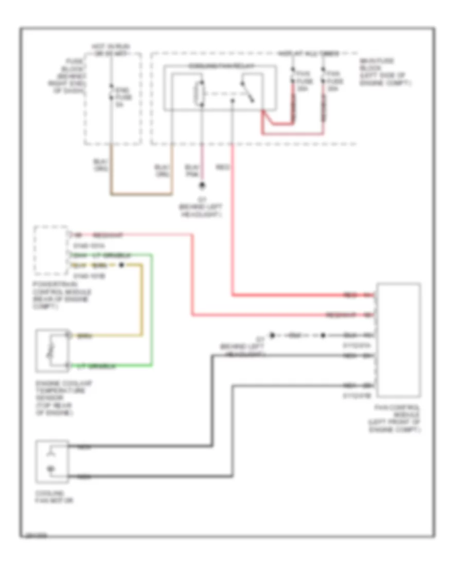 Cooling Fan Wiring Diagram for Mazda 5 Grand Touring 2009