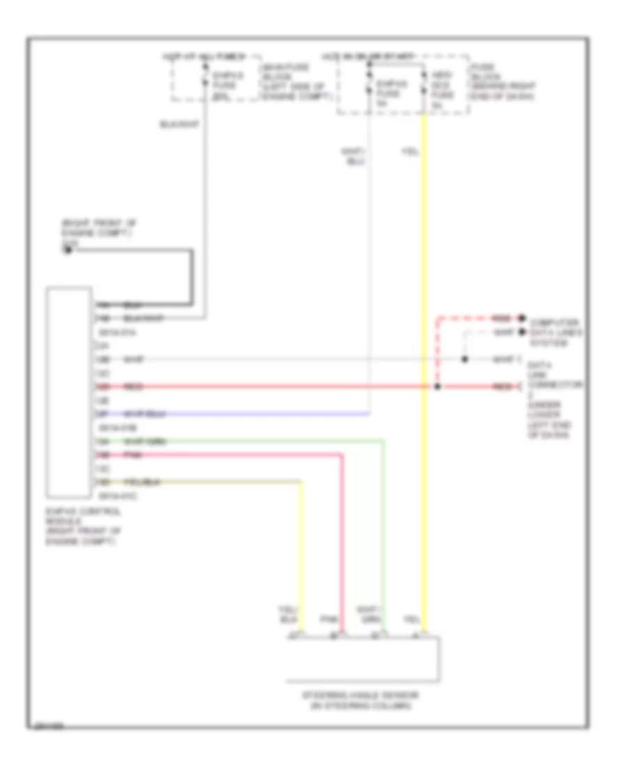 Electronic Power Steering Wiring Diagram for Mazda 5 Grand Touring 2009