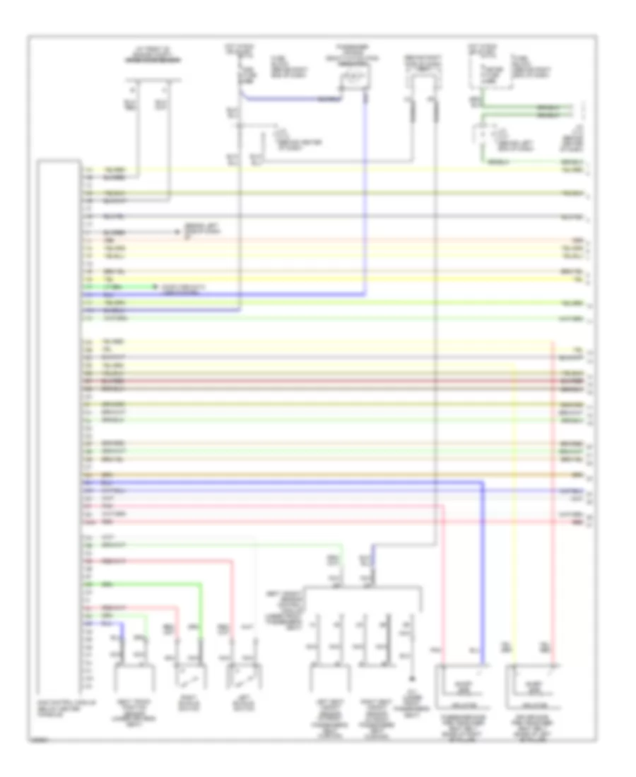 Supplemental Restraints Wiring Diagram 1 of 2 for Mazda 5 Grand Touring 2009