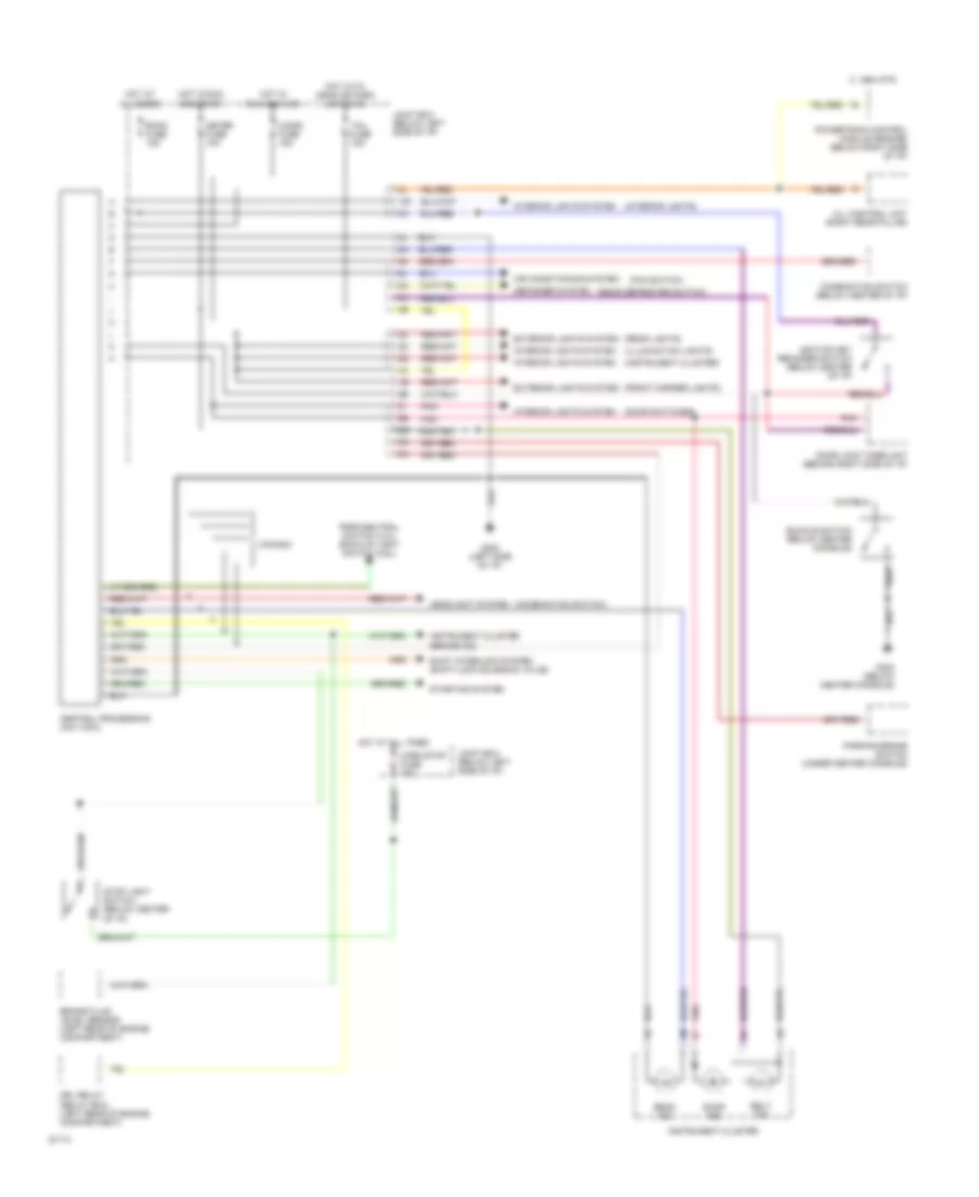 Central Processing Unit Wiring Diagram for Mazda MPV LX 1994