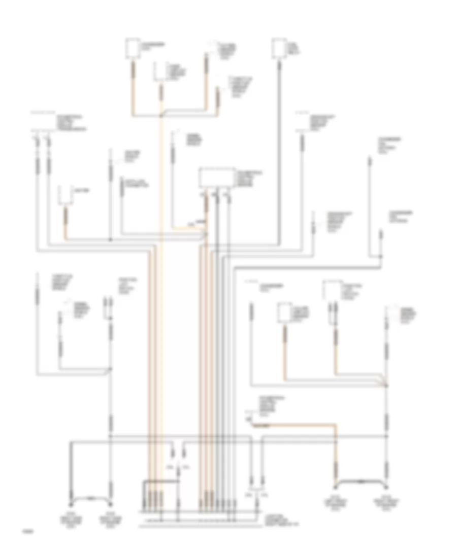 Ground Distribution Wiring Diagram 3 of 3 for Mazda MPV LX 1994
