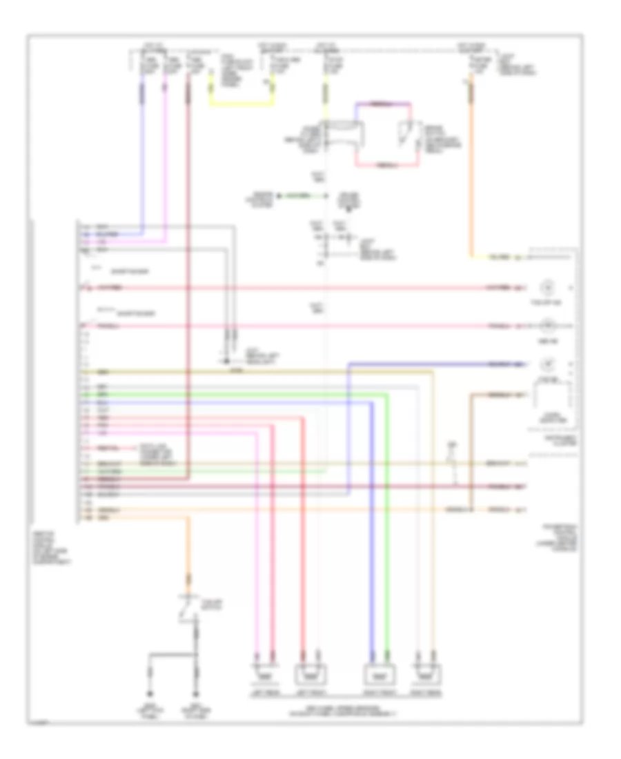 Anti lock Brake Wiring Diagrams with Traction Control for Mazda 626 ES 2001