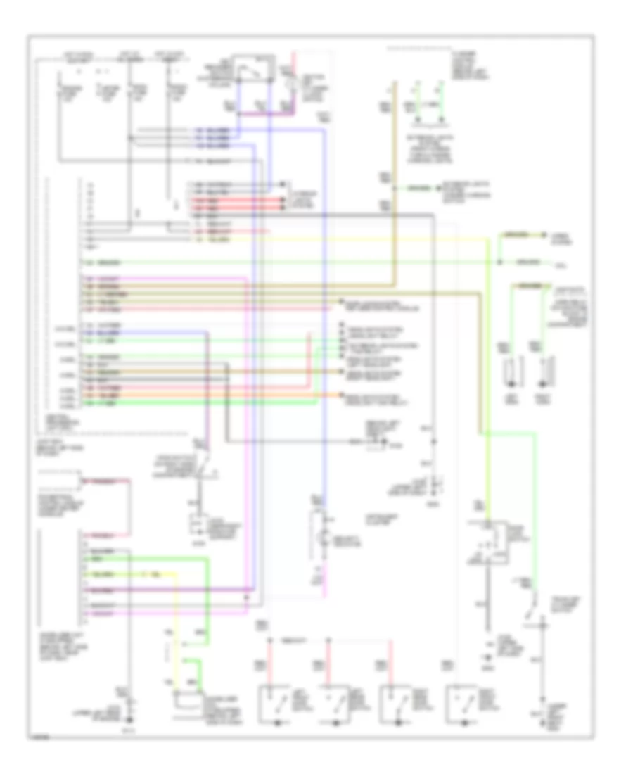 Anti-theft Wiring Diagram for Mazda 626 ES 2001